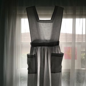 Pristine vintage 80s/90s cotton apron dress
